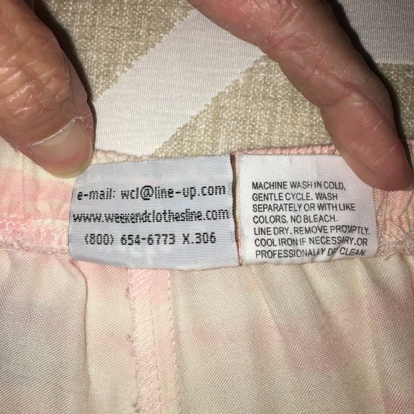 Pink Hawaiian Outfit Capri Sz Med and Button Up Shirt  Sz Lg Weekend Clothesline - Picture 9 of 11